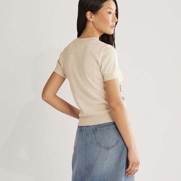 Pendleton Western Sun Short Sleeve Sweater Womens S Small Cowgirl Retro Graphic - Picture 2 of 7